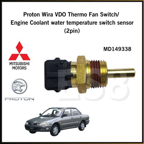 Proton Wira BOSCH VDO Thermo Fan Switch Engine Coolant Water