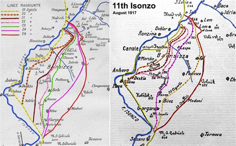 Tom Isitt On Twitter Maps Of The Same Ww Battle Th Isonzo That