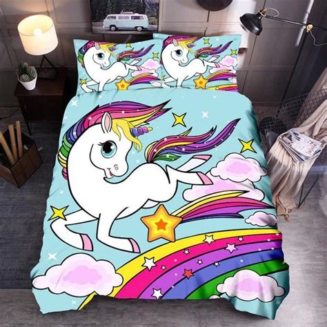 Parure De Lit Licorne 220X240 Paradis Licorne