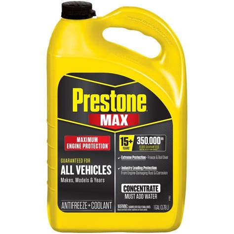 Prestone Engine Coolant Antifreeze Yellow Concentrate