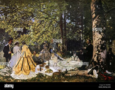 Claude Monet, Luncheon on the grass, (Le Déjeuner sur l’herbe ...