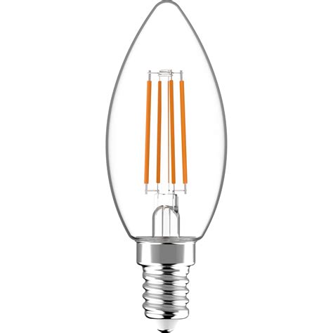 LED Leuchtmittel Filament E14 Kerzenform C35 4 5 W 470 lm Ø 3 5 cm x 9