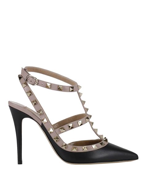 Rockstud Two Tone Slingback Pumps By Valentino Garavani Court Shoes