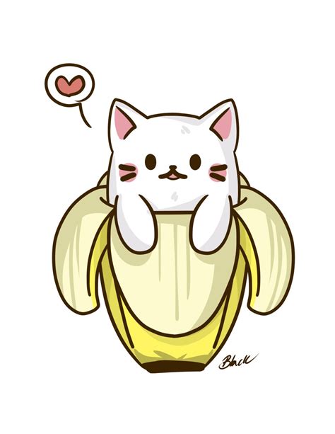 Bananya Cat Fanart Print