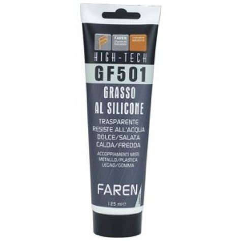 Grasso Al Silicone GF 501 Faren 125ml Trasparente Idrorepellente X