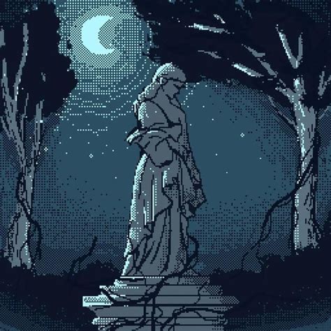 Statue Of The Night R Pixelart