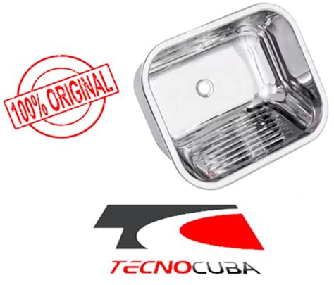 Tanque Inox 22 Litros Tecnocuba 40x40x22cm Alto Brilho Tanque De