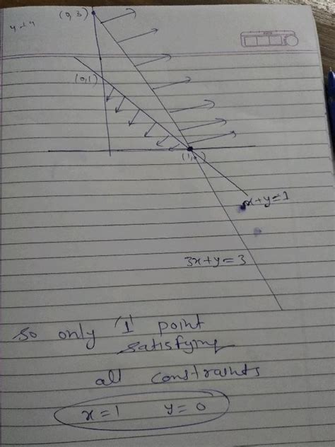 39 The Constraints X Y Leq 1 3 X Y Geq 3 X Geq 0 Y Geq 0