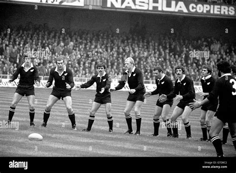 The All Blacks Perform The Haka Before The Start Of Their Match Against