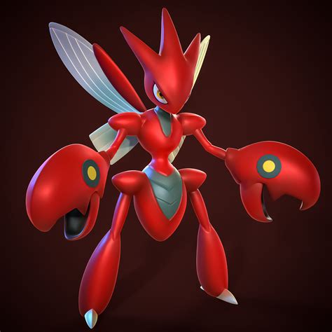 Scizor Pokemon 3d Model 3d Printable Cgtrader