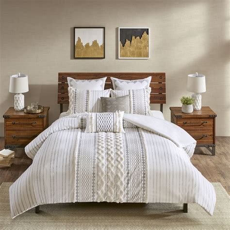 Ink Ivy Imani Ivory Cotton 3 Piece Duvet Cover Set King Cal King Beige Ink And Ivy In 2019