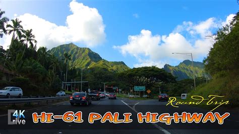 Hi 61 Pali Highway Round Trip Honolulu Kailua Gopro 4k 🌴 Hawaii