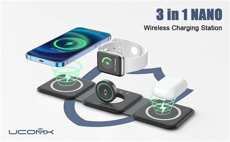 UCOMX Nano 3 In 1 Wireless Charger Magnetic Foldable Charging Station