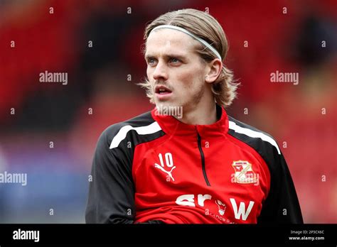 Swindon Town S Ronan Darcy In Warming Up Before The Sky Bet League Two