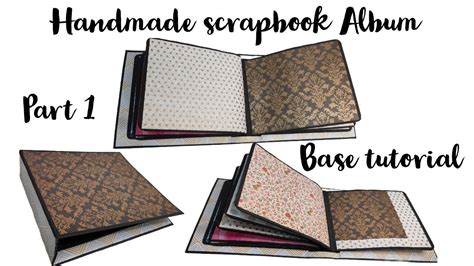 Scrapbook Album Tutorial Part 1 Mastering The Spine And Cover Design How To Make Scrapbook