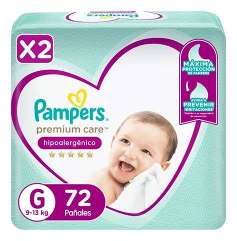 2 Paquetes De Pañales Pampers Premium Care Todas Las Tallas Género Sin