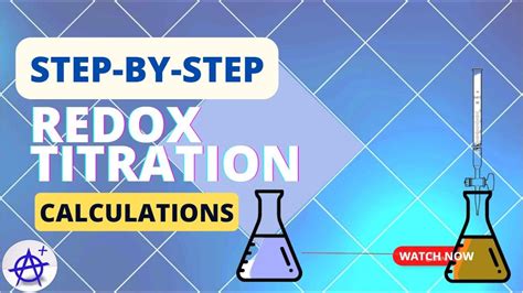 Redox Titration Calculations Step By Step Youtube