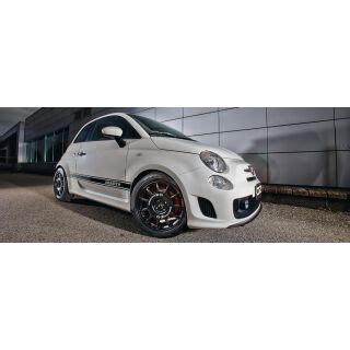 Abarth Fiat Alufelge OZ LEGGENDA 7x17 MATT BLACK WHITE LETTERING