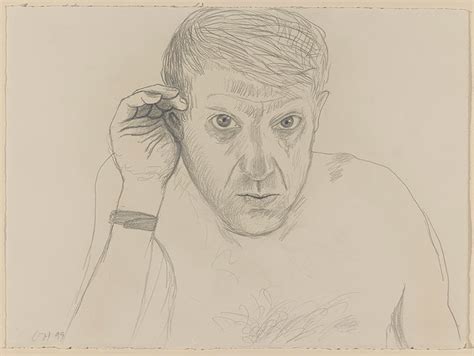 Self Portrait Baden Baden 10th June 1999 David Hockney Drawing From Life The Morgan