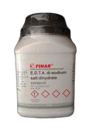 EDTA Disodium Salt Dihydrate 500g At Rs 931 Kg In Haldwani ID