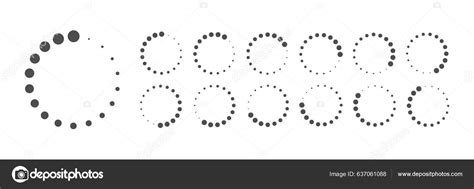 Circular Loading Buffering Icons Vector Video Ready Animation All