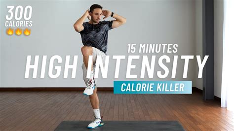 15 Min Full Body Cardio Hiit No Equipment No Repeat Calorie Killer