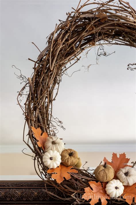 Diy Dollar Store Fall Wreath Hearth And Vine