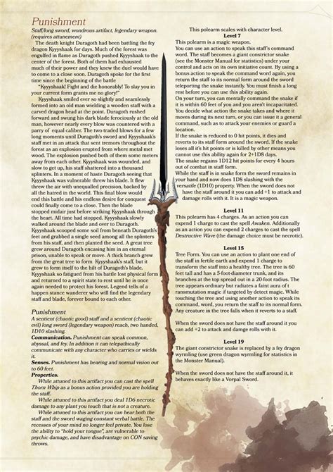 Dnd 5e Magic Weapons