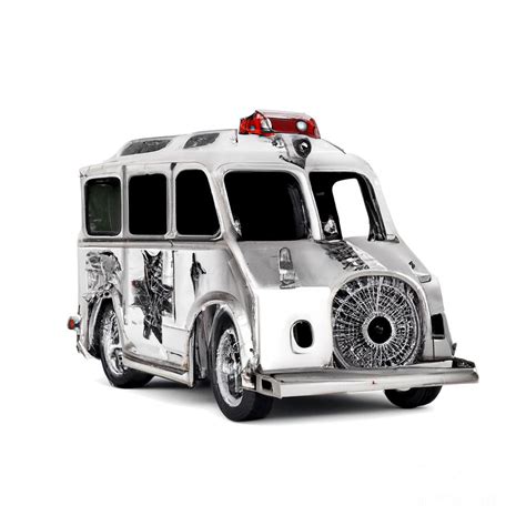 3d Look Artificial Intelligence Art Steampunk Ambulance 4 Digital Art By Rose Santuci Sofranko