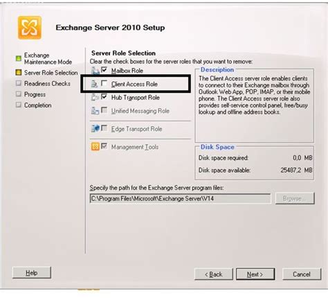 Exchange 2010 Client Access Server Uninstall Guide