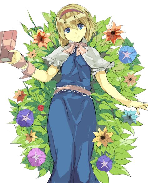 Safebooru 1girl Alice Margatroid Blonde Hair Blue Dress Blue Eyes Book Bowtie Capelet Dress