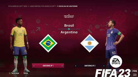 Fifa 23 Argentina Vs Brasil Fifa World Cup Final Full Match Ps5 Qatar 2022 Ultra Hd