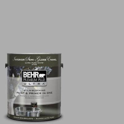 Behr Premium Plus Ultra Gal N Flannel Gray Semi Gloss Enamel