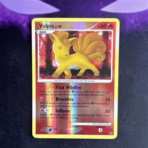 Shiny Vulpix Reverse Holo Secret Rare Sh Pok Mon Platinum Nm Lp Ebay