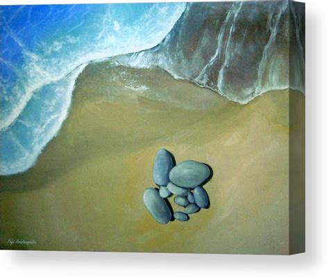 Beach Stones Canvas Print / Canvas Art by Faye Anastasopoulou | Stone ...