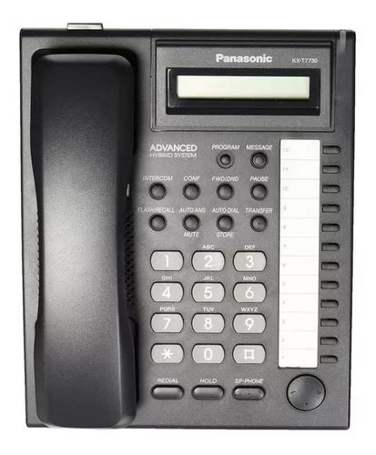 Tel Fono Fijo Panasonic Kx T Negro Mercadolibre