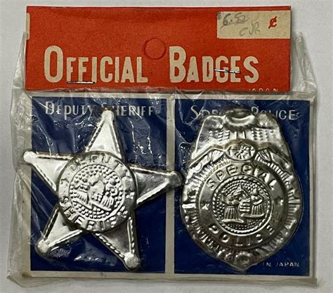 Lot Vintage 1960s Official Badges Deputy Sheriff Special Police