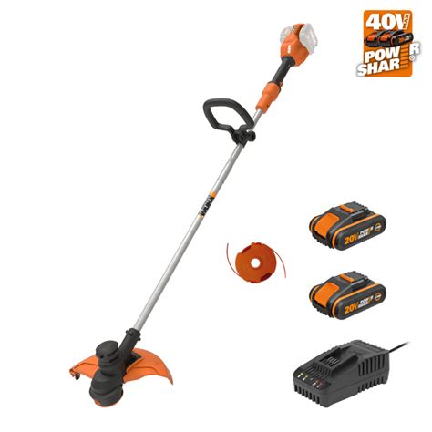 Worx V X V Cm Line Trimmer X Ah Powershare Kit Spool