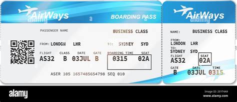 American Airlines Boarding Pass Template