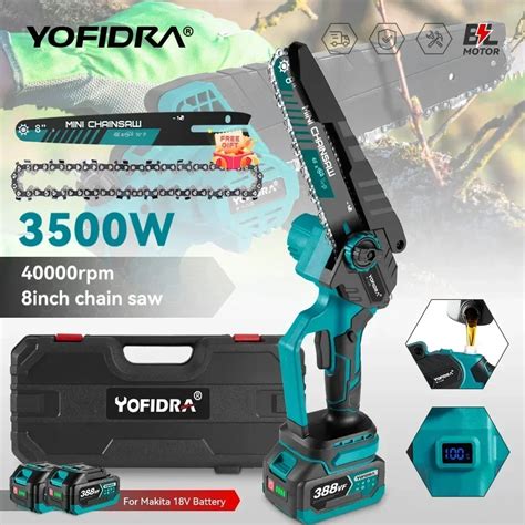 Yofidra Brushless Inch Electric Pruning Saw Cordless Chainsaw