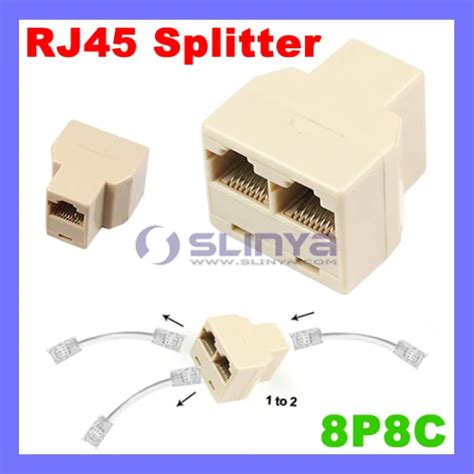 8p8c Rj45 Coupler Network Ethernet Splitter Rj45 Connector Coupler