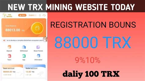 Trx Mining Site Today New Trx Mining Site Today Best Tron Mining