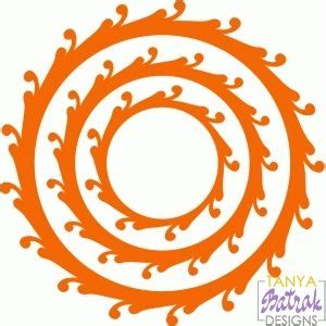 Curly Circle Frames Set Svg Cut File For Silhouette Sizzix Sure Cuts