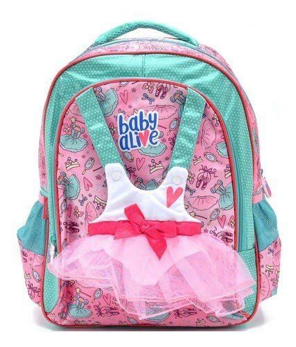 Mochila Costas Escolar Baby Alive Ballet M Pacific Rosa Chiclete