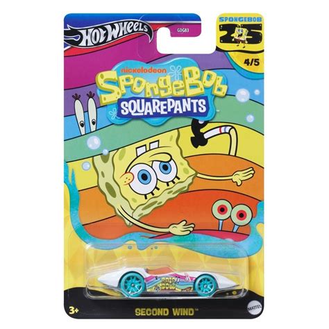 Hot Wheels Mattel Bob Esponja 4 5 Second Wind Shopee Brasil