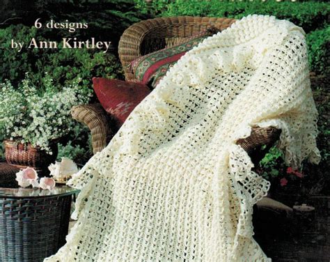 Leisure Arts Classic Afghans Knit And Crochet Leaflet 44 Etsy