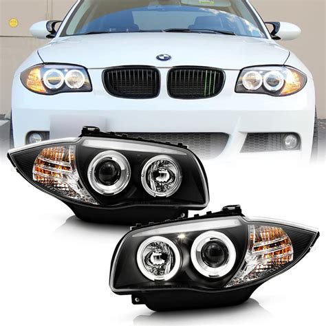 Spec D Projector Headlights Bmw I I E Led Halo Black