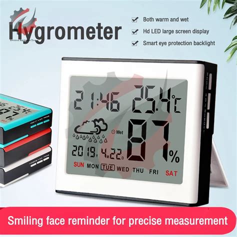 LCD Digital Temperature Humidity Meter Backlight Home Comfort Indicator