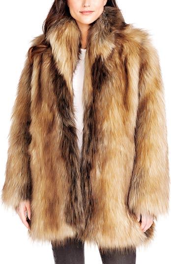 Donna Salyers Fabulous Furs Shawl Collar Faux Fur Coat Nordstrom