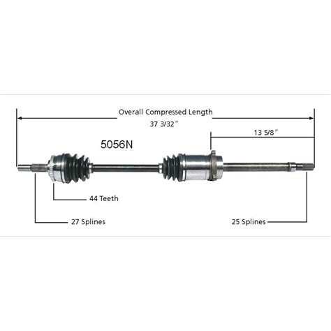 Duralast Gold Front Passenger Side Cv Axle B N